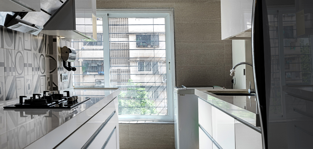 White Kitchen Window - Asian Paints